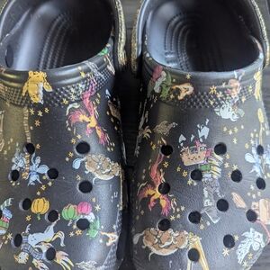 CROCS Kids Cartoon Print Water Shoes - Black